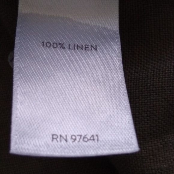 Pure Jill linen seamed pockets dress short sleeves - Picture 3 of 6